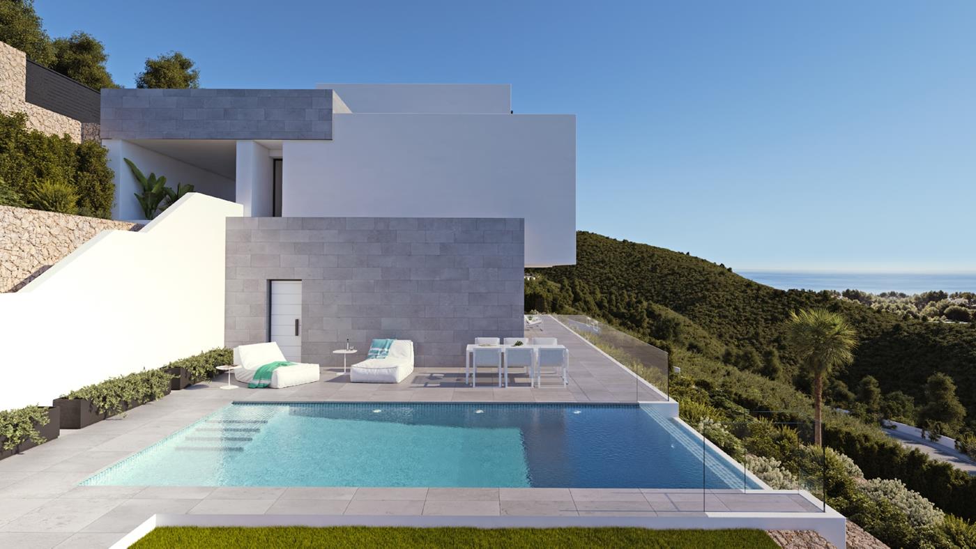 Azure Altea Homes 2 exklusive Luxusvillen in Altea, Modell Senza.